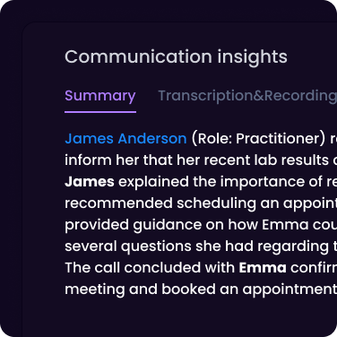 Powerful call insights